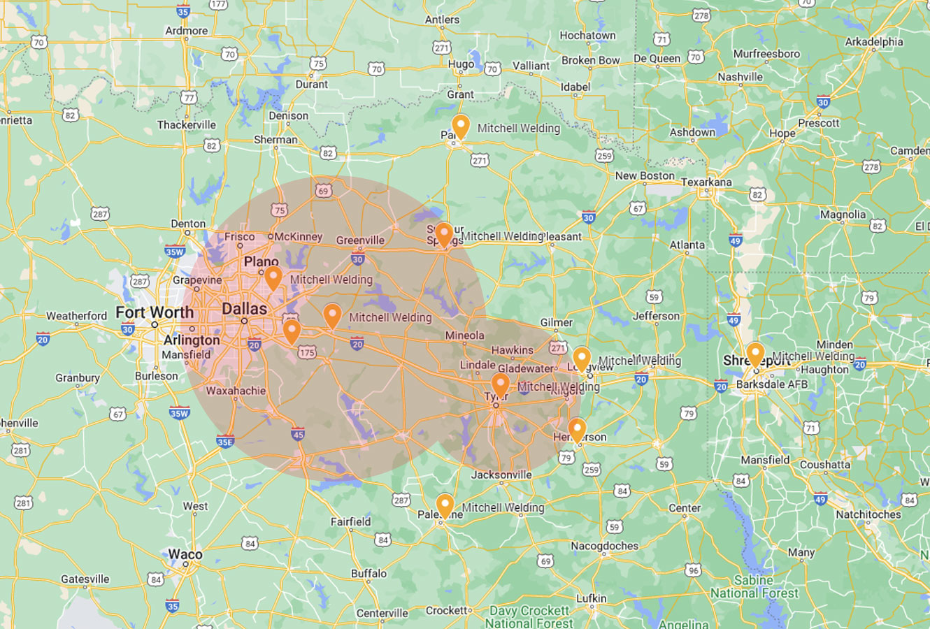 Mitchell Propane distribution area